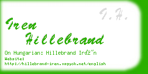 iren hillebrand business card